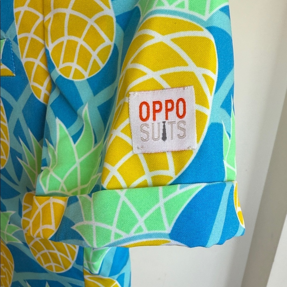 New OppoSuits Pineapple Print Blazer - Blue and Yellow - Picture 9 of 14